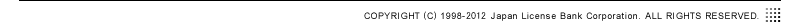COPYRIGHT (c) 1998-2012 Japan License Bank Corporation. ALL RIGHTS RESERVED.