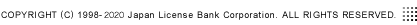 COPYRIGHT (C) 1998-2015 Japan License Bank Corporation. ALL RIGHTS RESERVED.